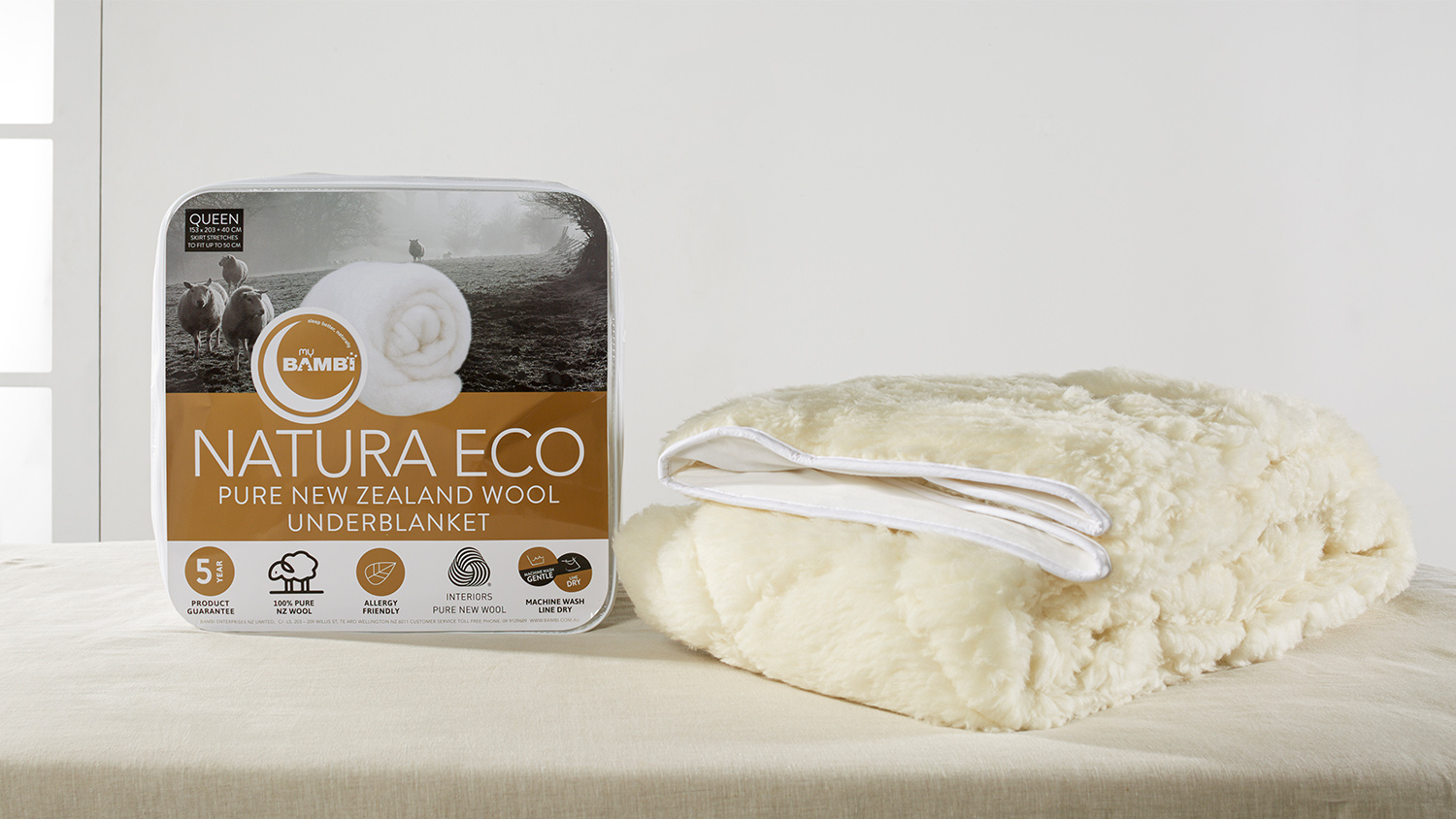 Natura Eco NZ Wool Underlay by Bambi